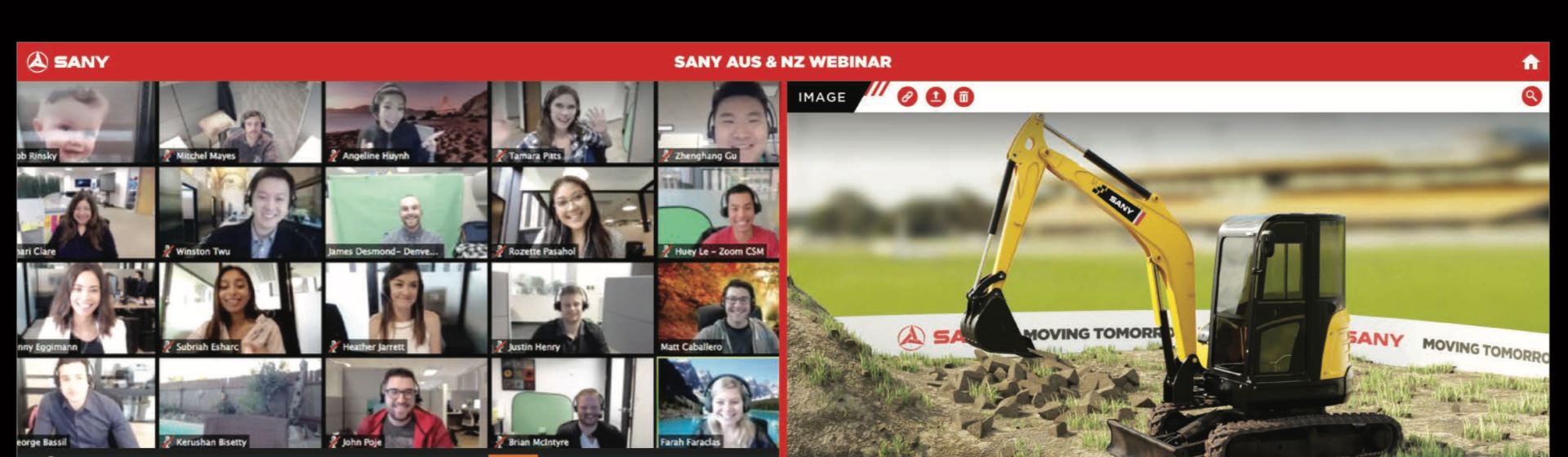 Sany ANZ Launches a world first Dealer Webinar in June.